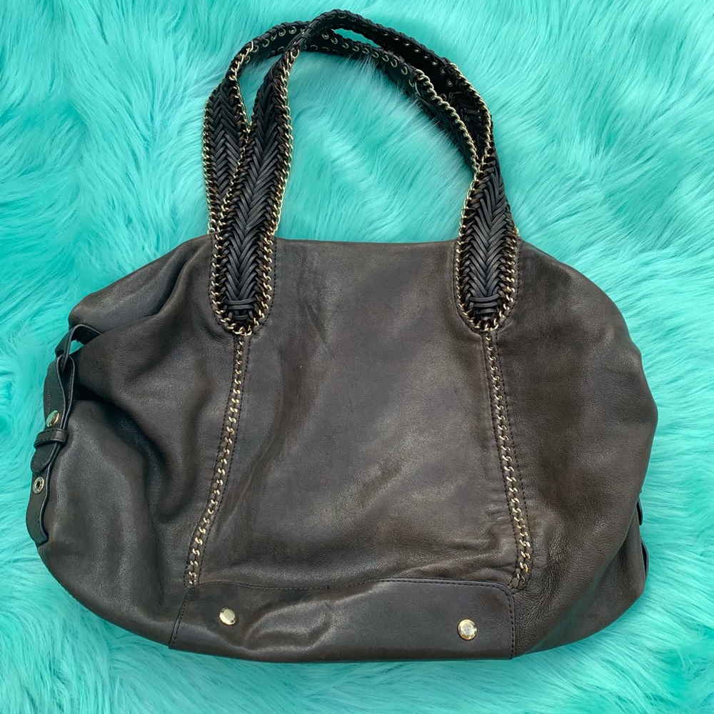 Junior Drake genuine Leather Purse Bag braided